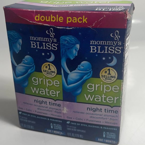 Mommy's Bliss Gripe Water Night Time Relieves Stomach Discomfort Night Time - Picture 1 of 6